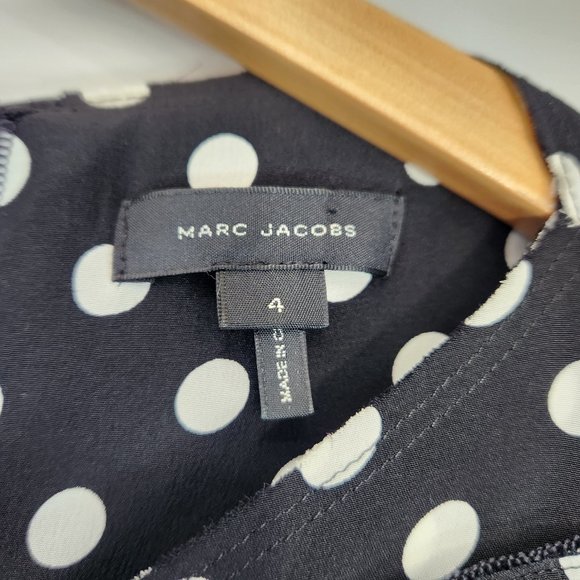 Marc Jacobs Black and White Polka Dot Blouse - Picture 9 of 12